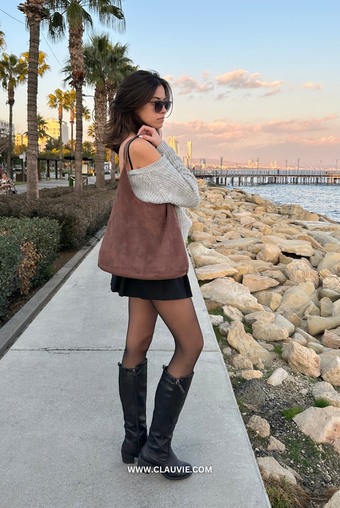 SUEDE - THE DAILY LEATHER TOTE