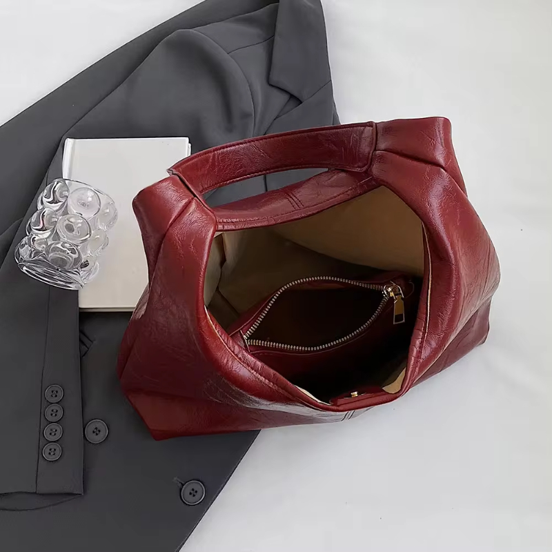 AURORA - THE SCARLETT DISTRESSED LEATHER TOTE