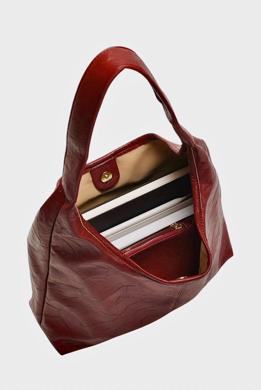 AURORA - THE SCARLETT DISTRESSED LEATHER TOTE