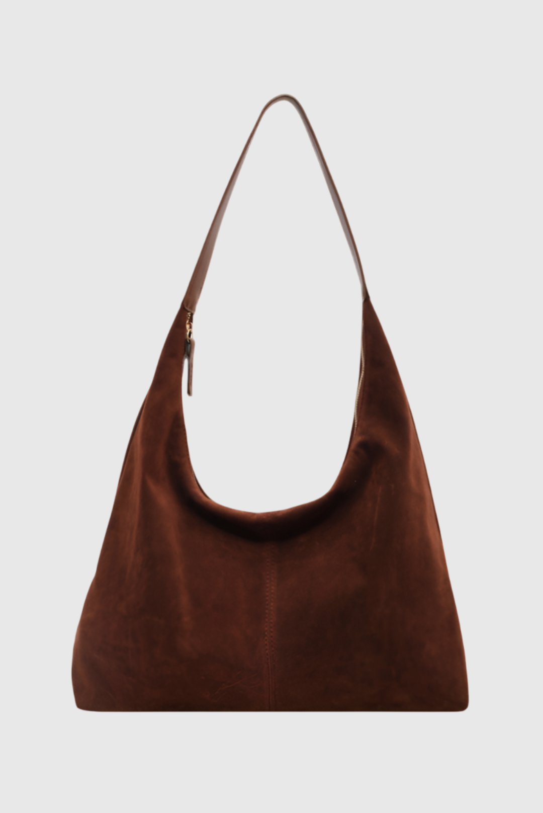 SUEDE - THE DAILY LEATHER TOTE (ZIPPER)