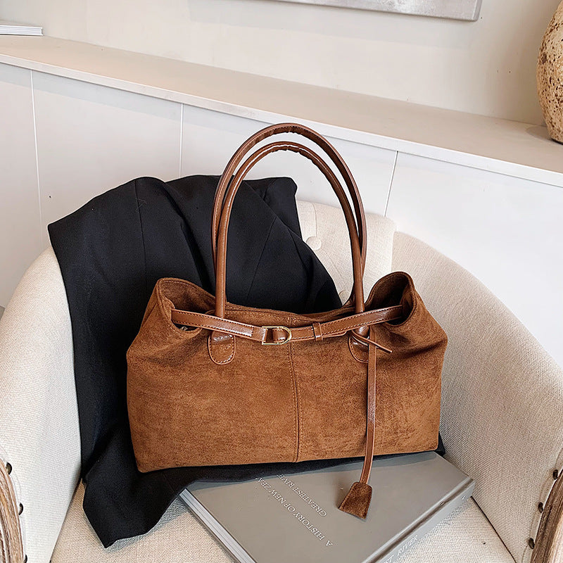 MILA - THE LONG SUEDE BAG