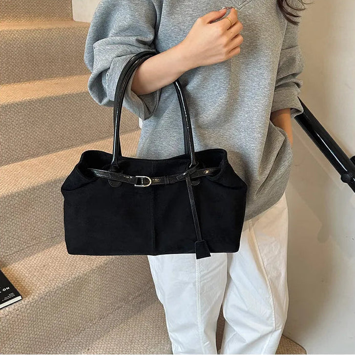 MILA - THE LONG SUEDE BAG