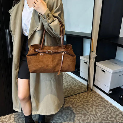 MILA - THE LONG SUEDE BAG